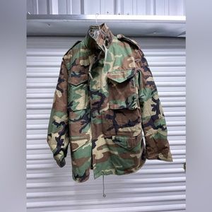 Military BDU/US Hooded Woodland Camo/Green Lined Army Camo Cold‎ Weather/…
